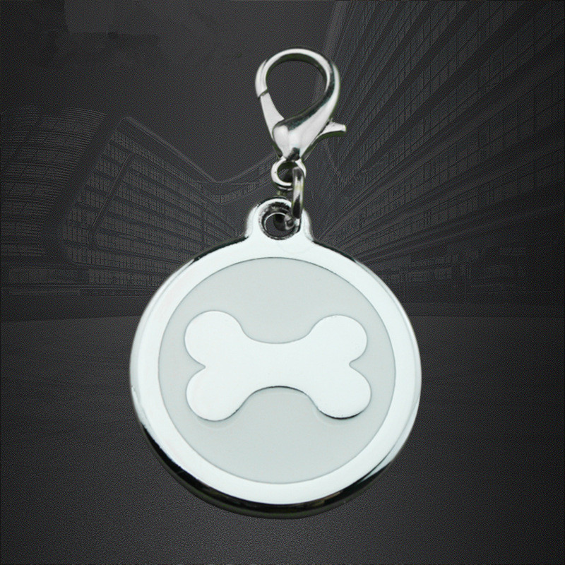 Dongguan Fabricant Rond Adhésif Os Dripping QR Dog Dog Tags