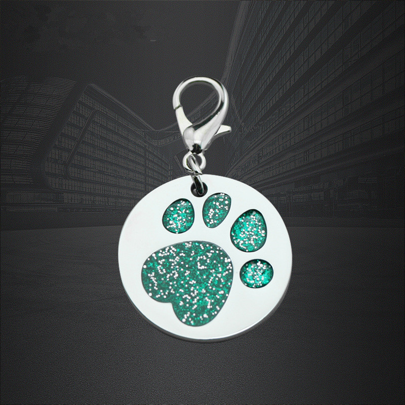 custom cycle paw chien pet de plaques d'identité cat tag avec code qr