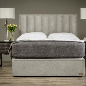 chambre de style moderne tapissé lit king size tissu lit fixe