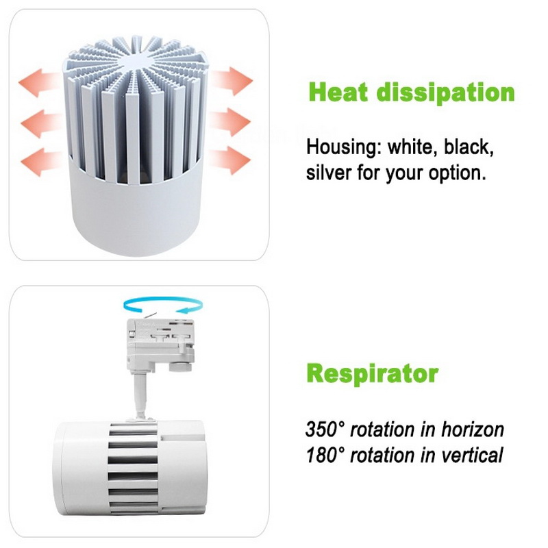 2 3 4 fils adaptateur 20 w w 40w 50w tâches magnétiques cob conduit de suivre la lumière