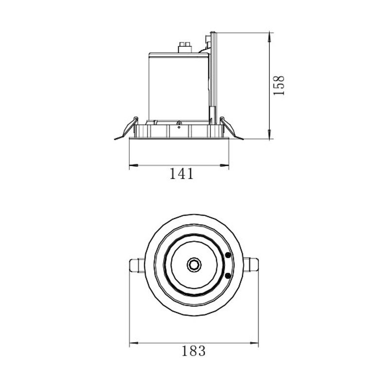 la rotation et downlight 30w spot light