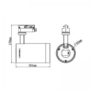 w dirigé voie tache de lumière lumière