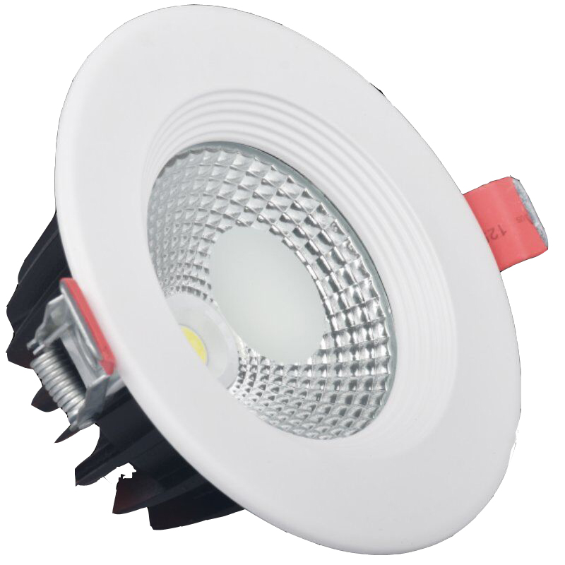 Downlight COB avec un petit cercle givré au milieu 3W à 60W