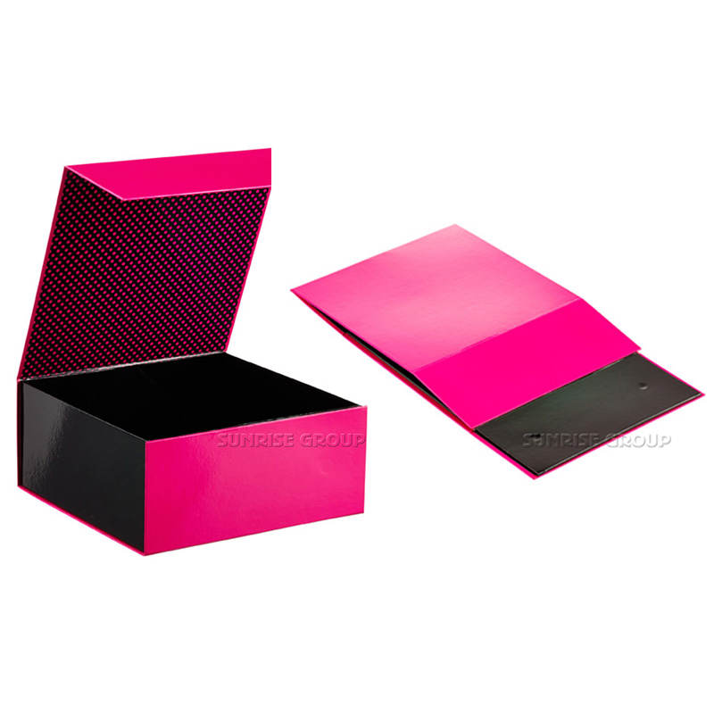 Caisse pliante de papier cadeau d'emballage sur mesure