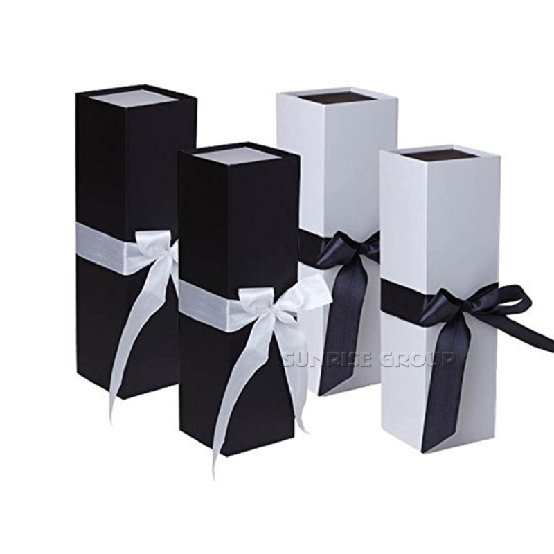 Boîtes pliables de papier de vin d'impression de boîte pliable de rectangle d'emballage #winebox