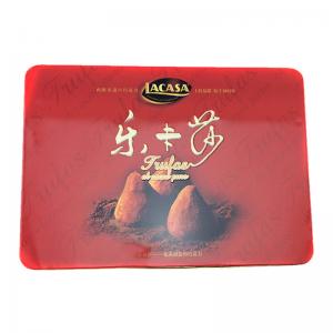 Boîte de chocolat rectangulaire vide élégant personnalisé