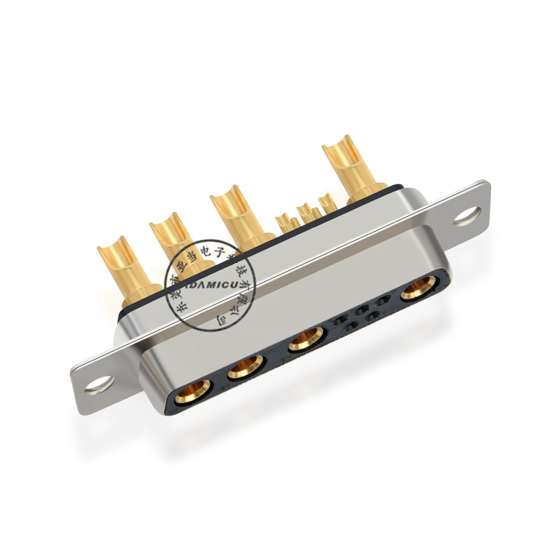 plus grand courant femelle 180 degrés 9W4 d sub connecteur pour le type de soudure
