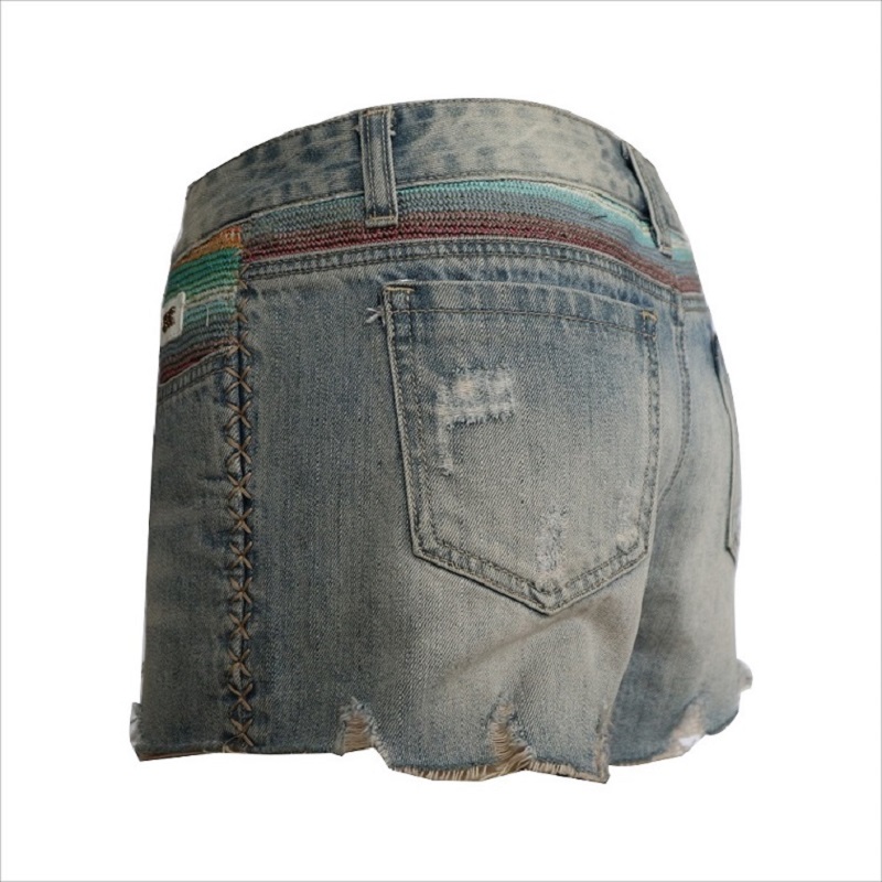 belle conception déchirer denim court WS001