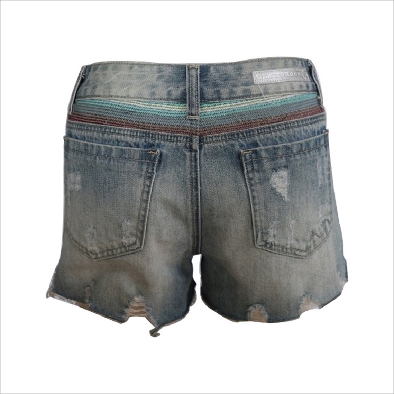 belle conception déchirer denim court WS001