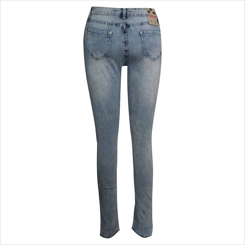 lavage à l'eau de Javel femmes skinny jean WS1006