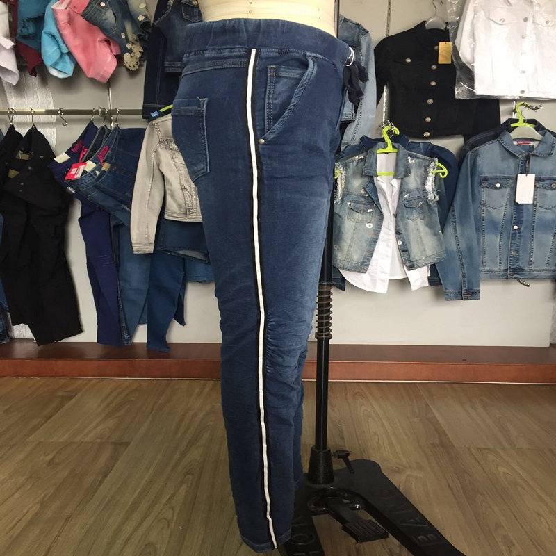 femmes taille élastique causale jean WSMC7005