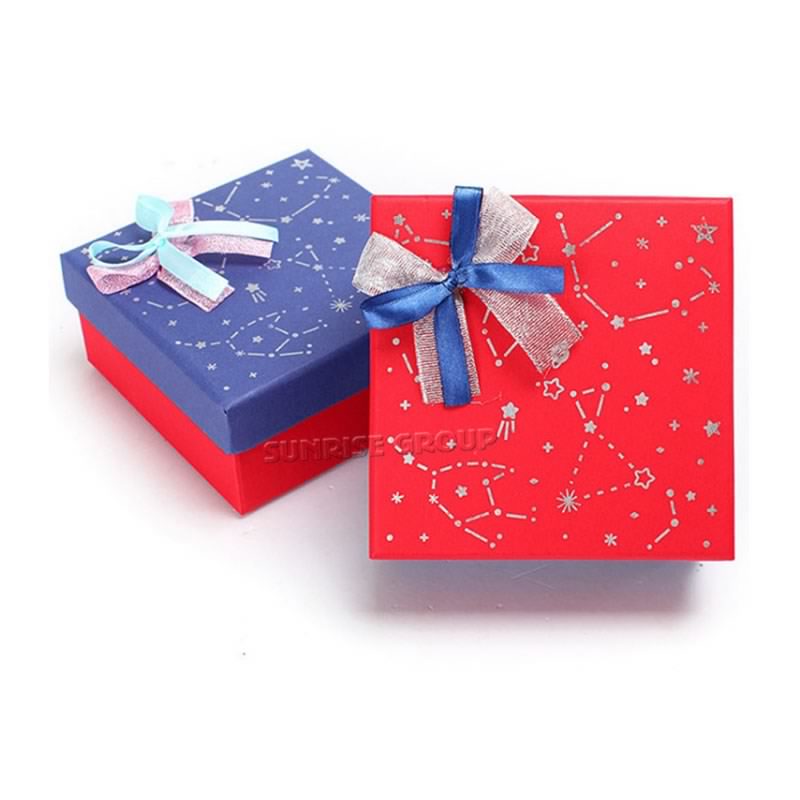 Boîte-cadeau faite sur commande d'emballage de sucrerie de cadeau de Noël de collection imprimée par papier