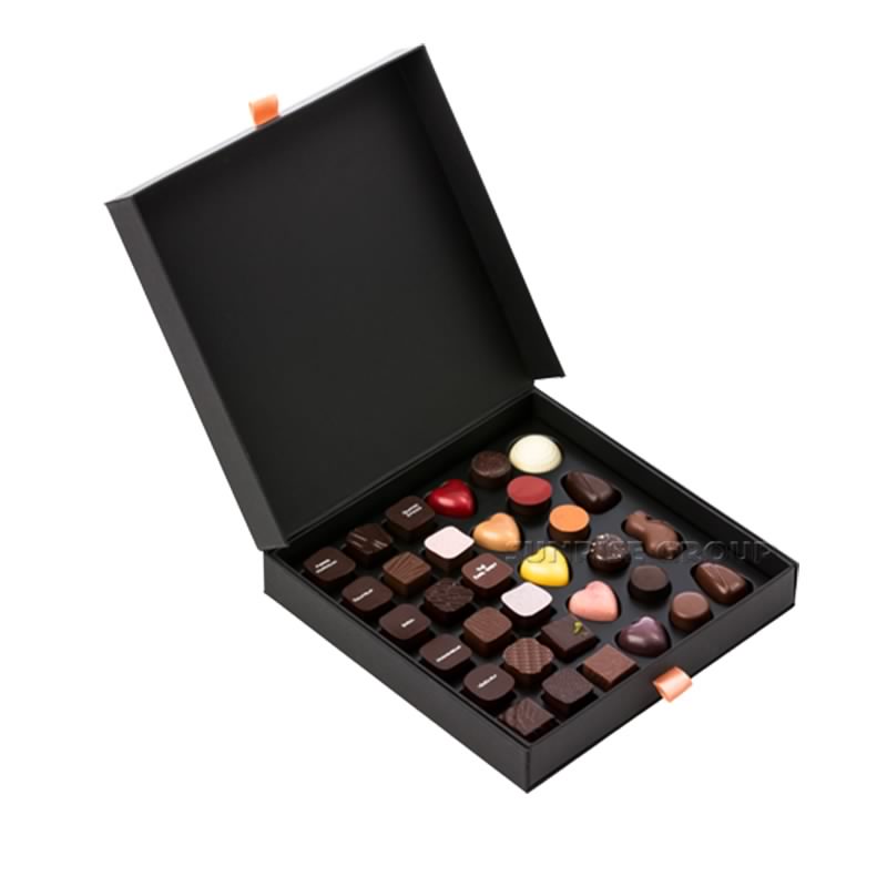 Magnifique boîte-cadeau de chocolat de fermeture magnétique de carton