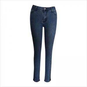 jeans skinny contraste de lavage de mode WS10122