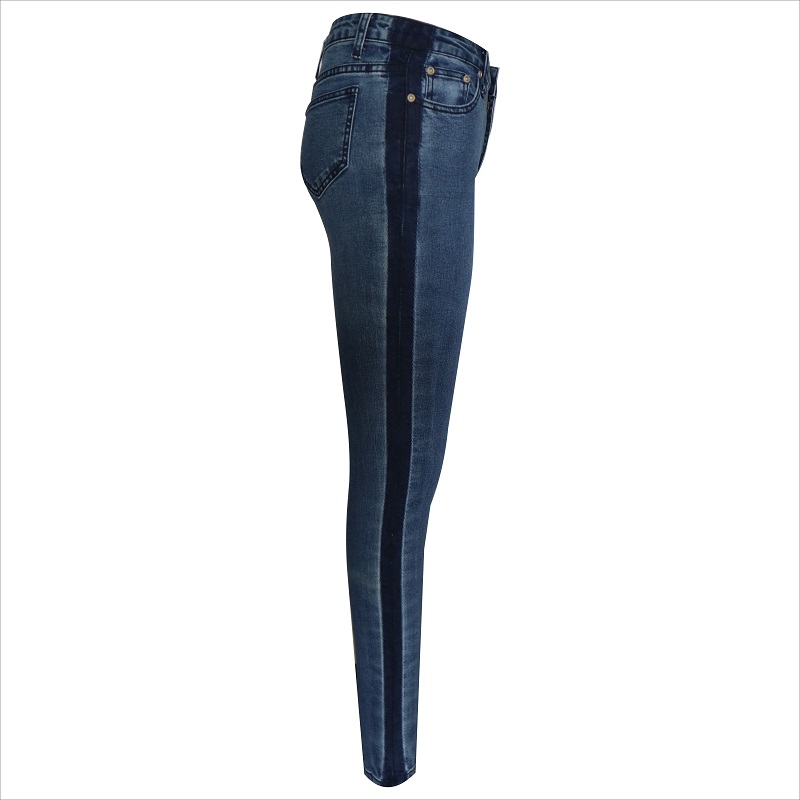 jeans skinny contraste de lavage de mode WS10122