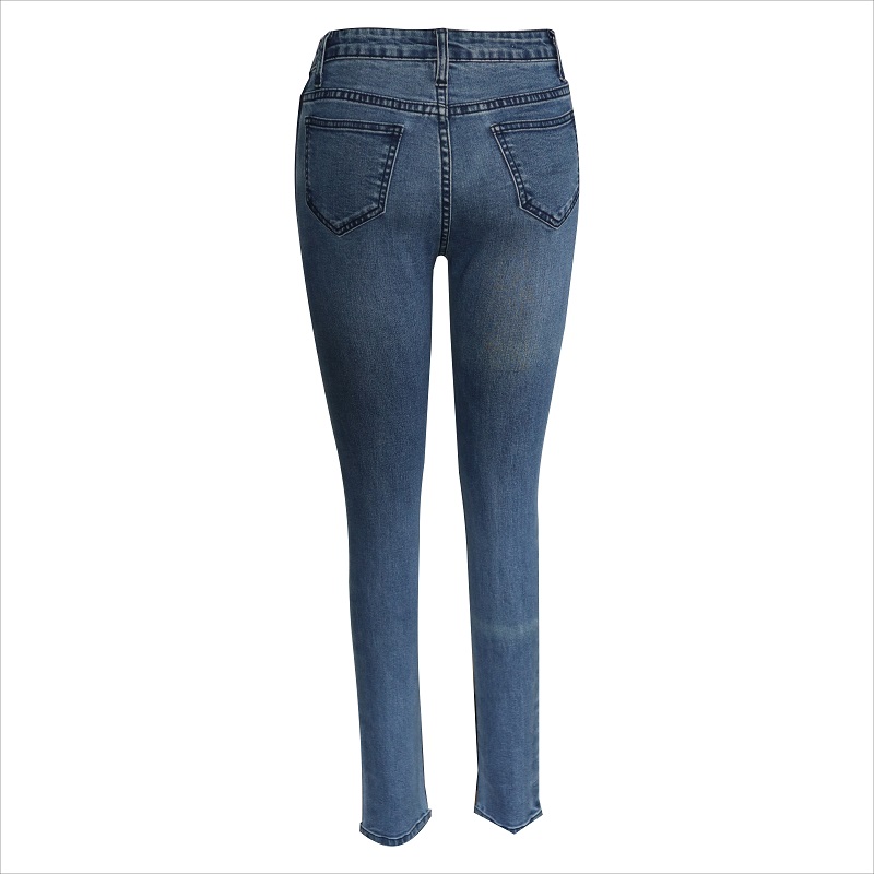 jeans skinny contraste de lavage de mode WS10122