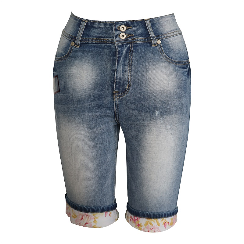 Jeans imprimé en denim 3/4 WS10125