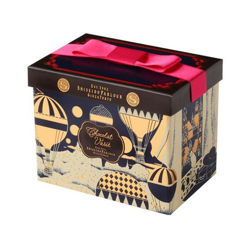 Coffret cadeau rigide noir personnalisé