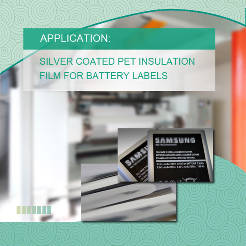 Film isolant enduit d'argent pour animaux domestiques pour batterie mobile Samsung