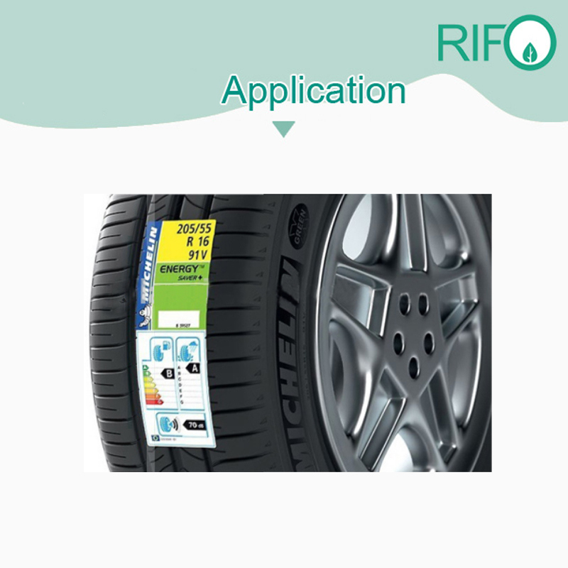 Étiquette de pneu de voiture résistant à l'eau et à la température