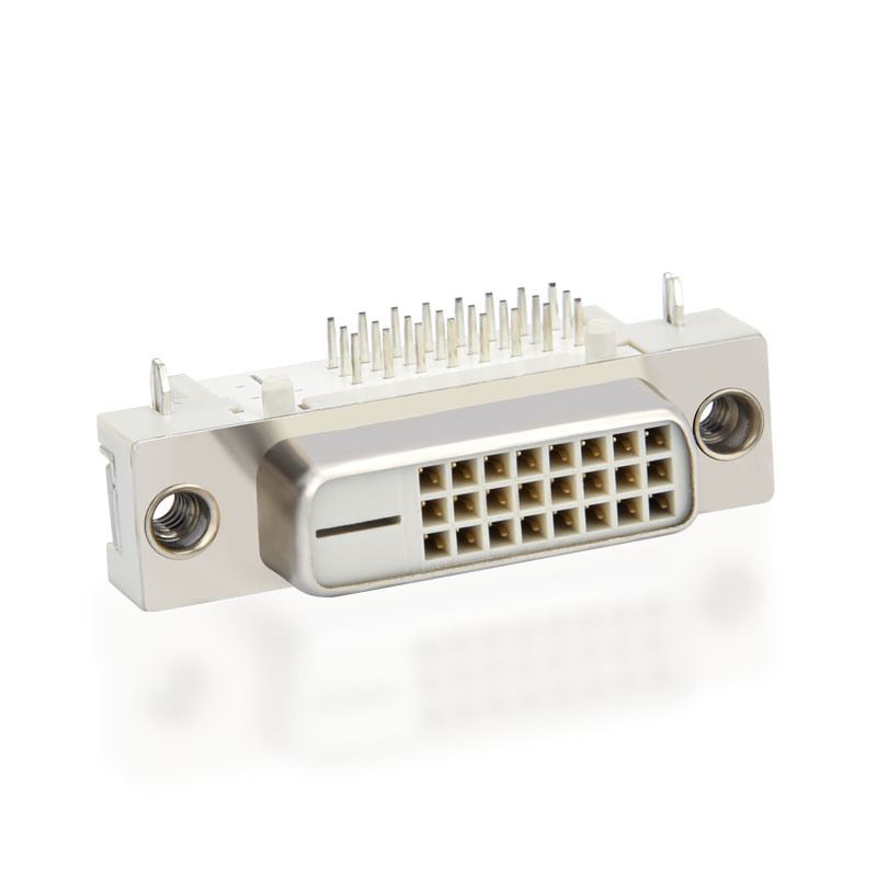 vente chaude 25 Pin DVI 90 degrés connecteur pour la Chine fournisseur