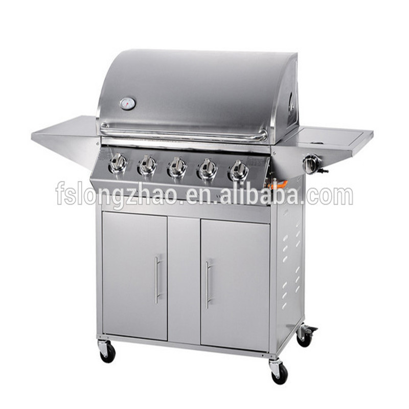 5 brûleurs en acier inoxydable extérieur beefmaster gaz bbq grill