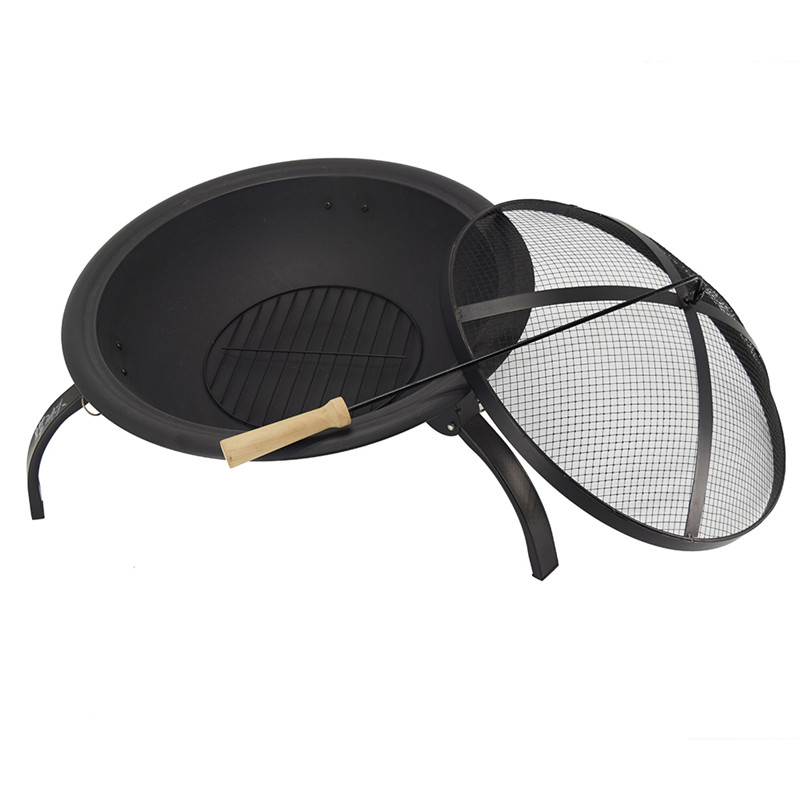 Bas prix 21.5inch portable fonte barbecue arrière-cour pliant foyer