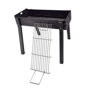 Vente chaude en plein air pliant camping charbon de bois barbecue poulet rôtisserie grill