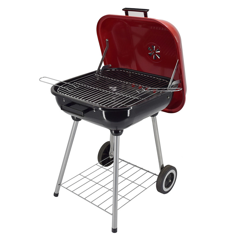 Portable barbecue à charbon chariot à churrasqueira barbecue grill