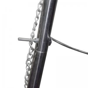 Barbecue à charbon de bois réglable à hauteur réglable en acier inoxydable