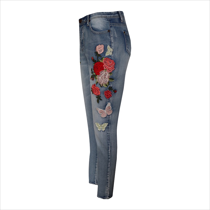 jeans de broderie pour femme WS1382 $ 8- $ 9