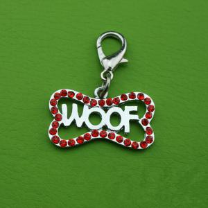 Accessoires pour ornement pour animaux de compagnie Pendentif pour chien avec os de chien de forage Décorations pour étiquettes d'animaux de compagnie
