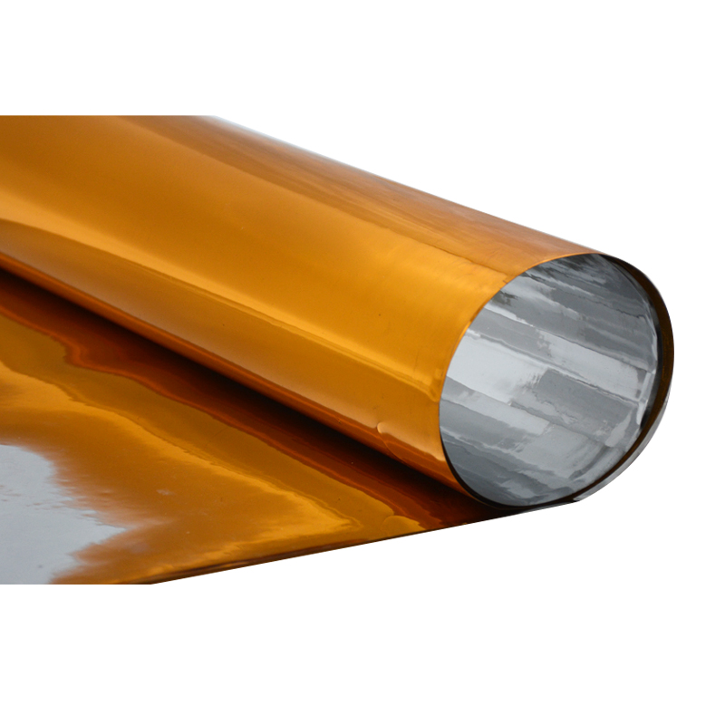 Rouleau de film d'emballage en plastique PET métallisé Mylar Gold