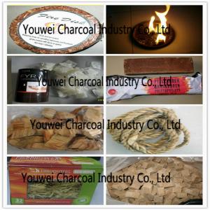 Facile à transporter, allume-feu en laine de bois, camping extérieur