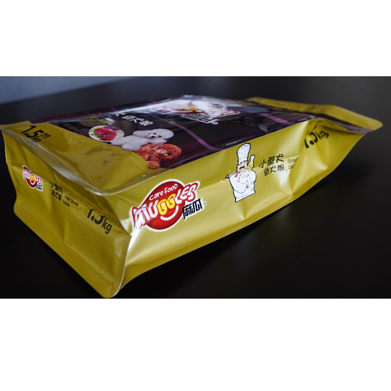 sac en plastique pour aliments pour animaux de compagnie avec logo et taille personnalisés