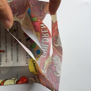 sacs d'emballage de magasinage en plastique pleine impression avec poignée découpée