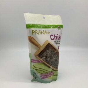 sac alimentaire ziplock avec pochette en plastique à fond rond