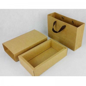 emballages de boîtes et sacs en papier kraft