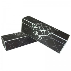 estampage à chaud des tubes d'emballage de boîte à vin en carton de luxe en feuille d'or