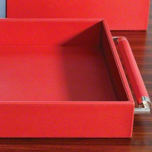 Plateau de service double poignée