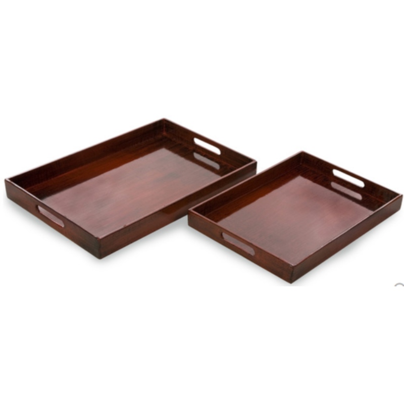 Ensemble de 2 plateaux de table