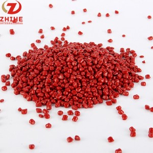 Matière première en plastique de bonne qualité, couleur rouge