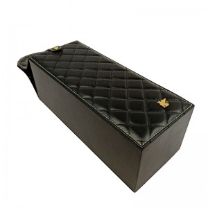 Boîte à bijoux zippée en similicuir