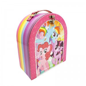 Conception personnalisée de boîte à lunch en papier carton rigide imprimé doux boîte cadeau pour les enfants