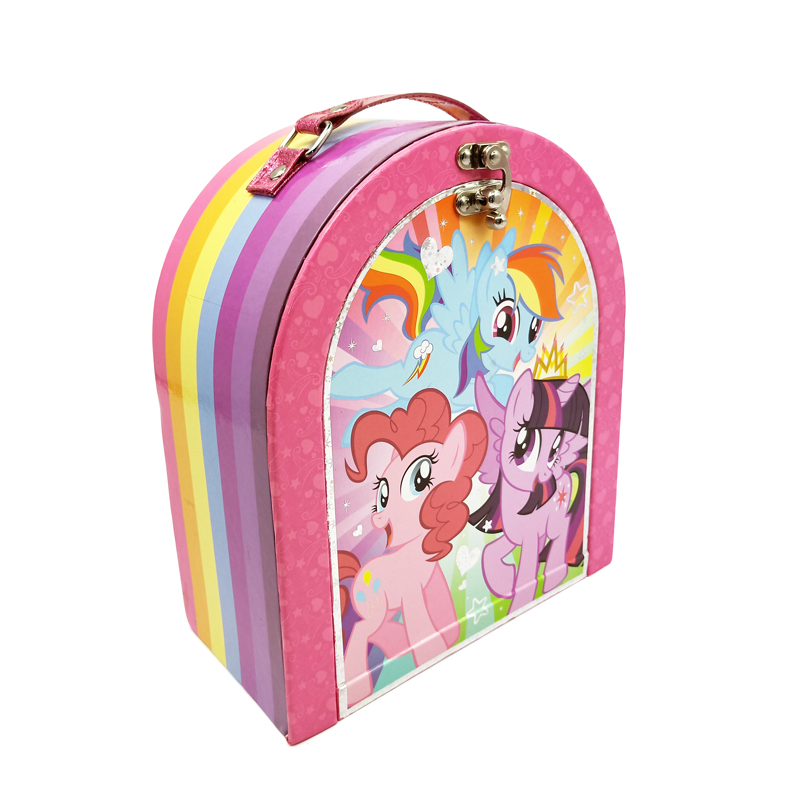 Conception personnalisée de boîte à lunch en papier carton rigide imprimé doux boîte cadeau pour les enfants