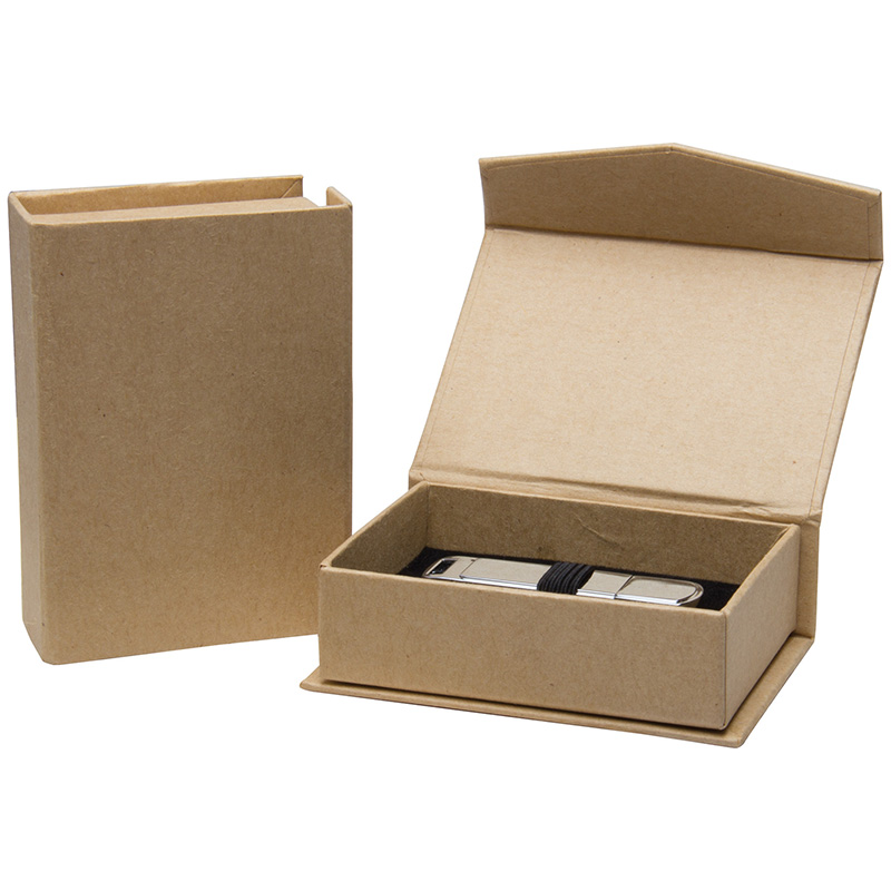Boîte de papier Kraft rigide personnalisée pour l'emballage de sachets de thé