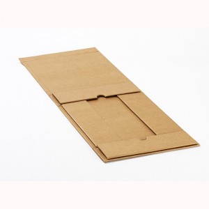 Boîte pliable rigide en papier kraft recyclé