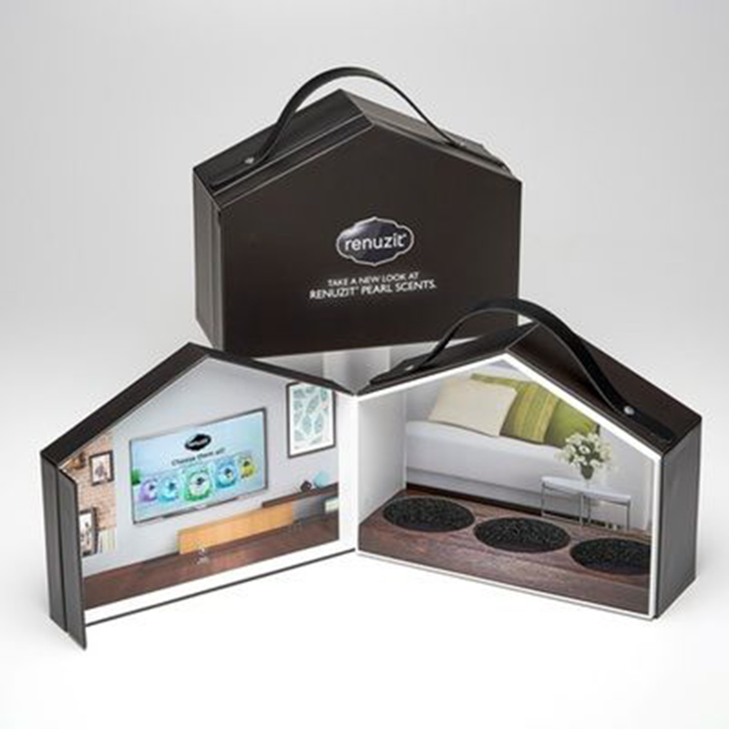 Coffret cadeau fait main de fenêtre PVC forme personnalisée