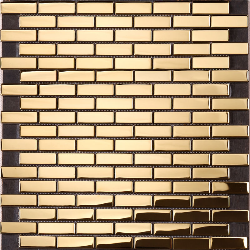 Carreaux de mur en mosaïque en métal Golden Select pour cuisine