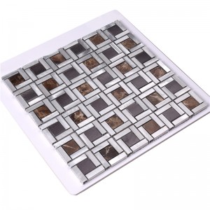 Carreau de mosaïque de revêtement de mur extérieur marbre